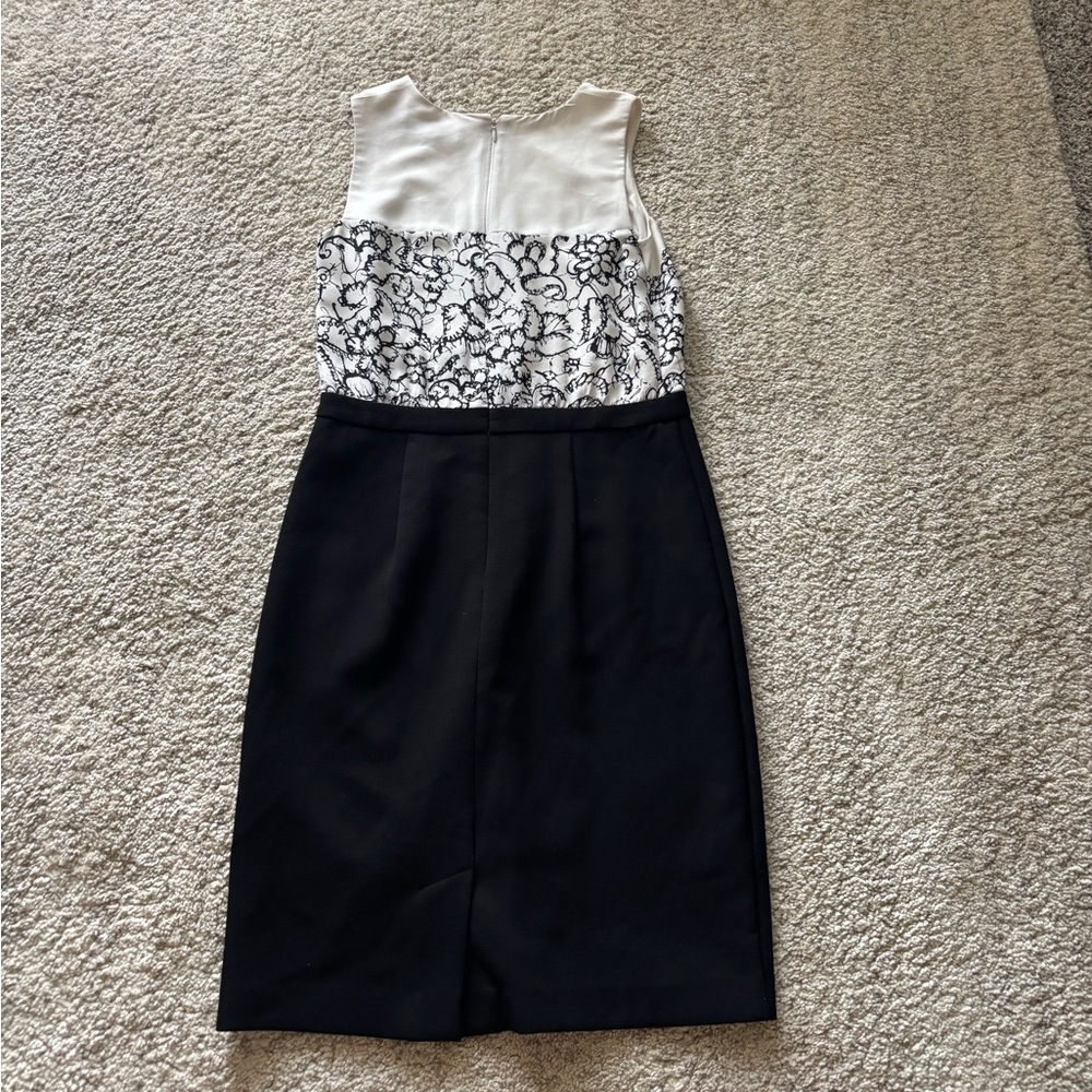 LOFT Black and White Dress - Picture 6 of 6